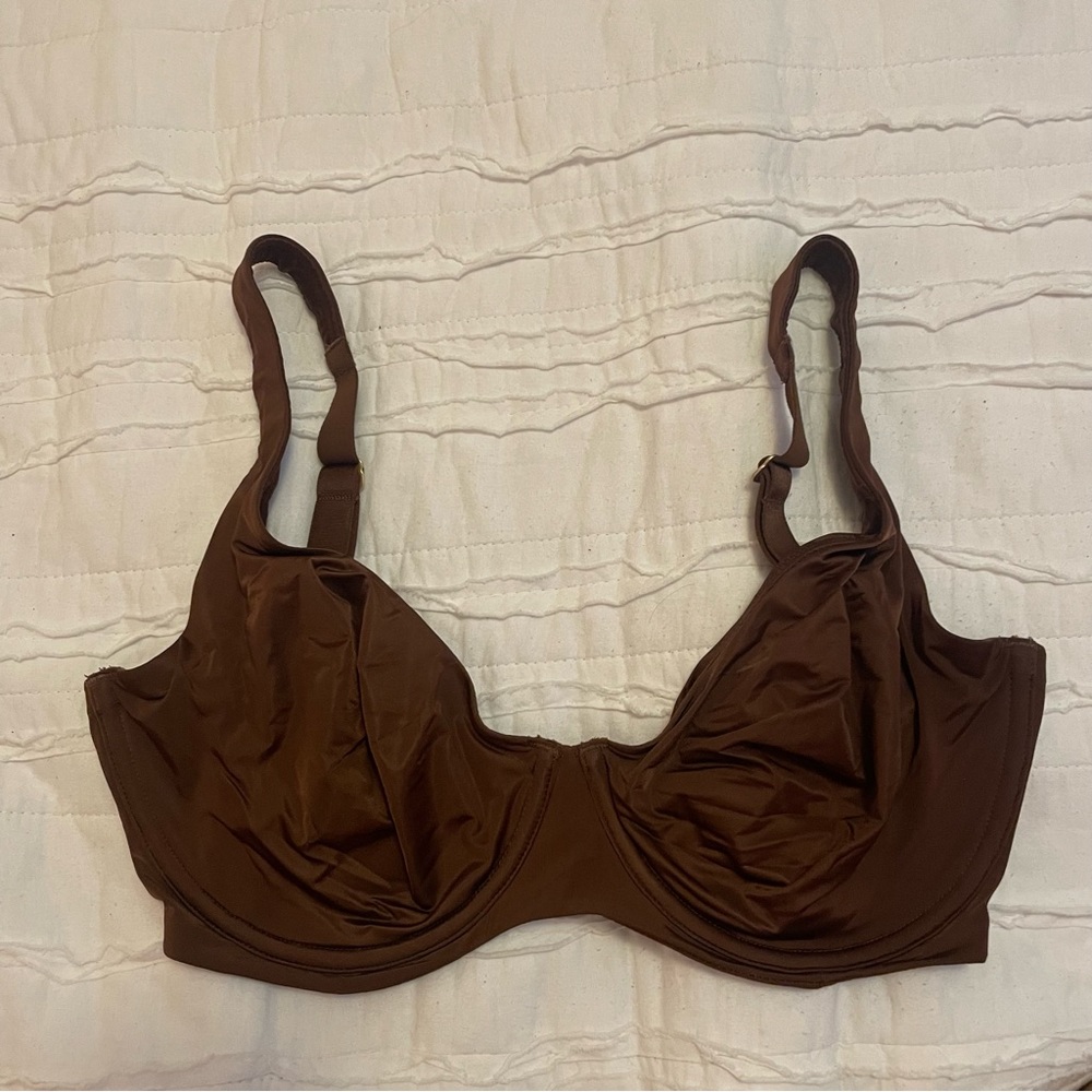 CUUP 32F Brown Unlined Scoop Bra
